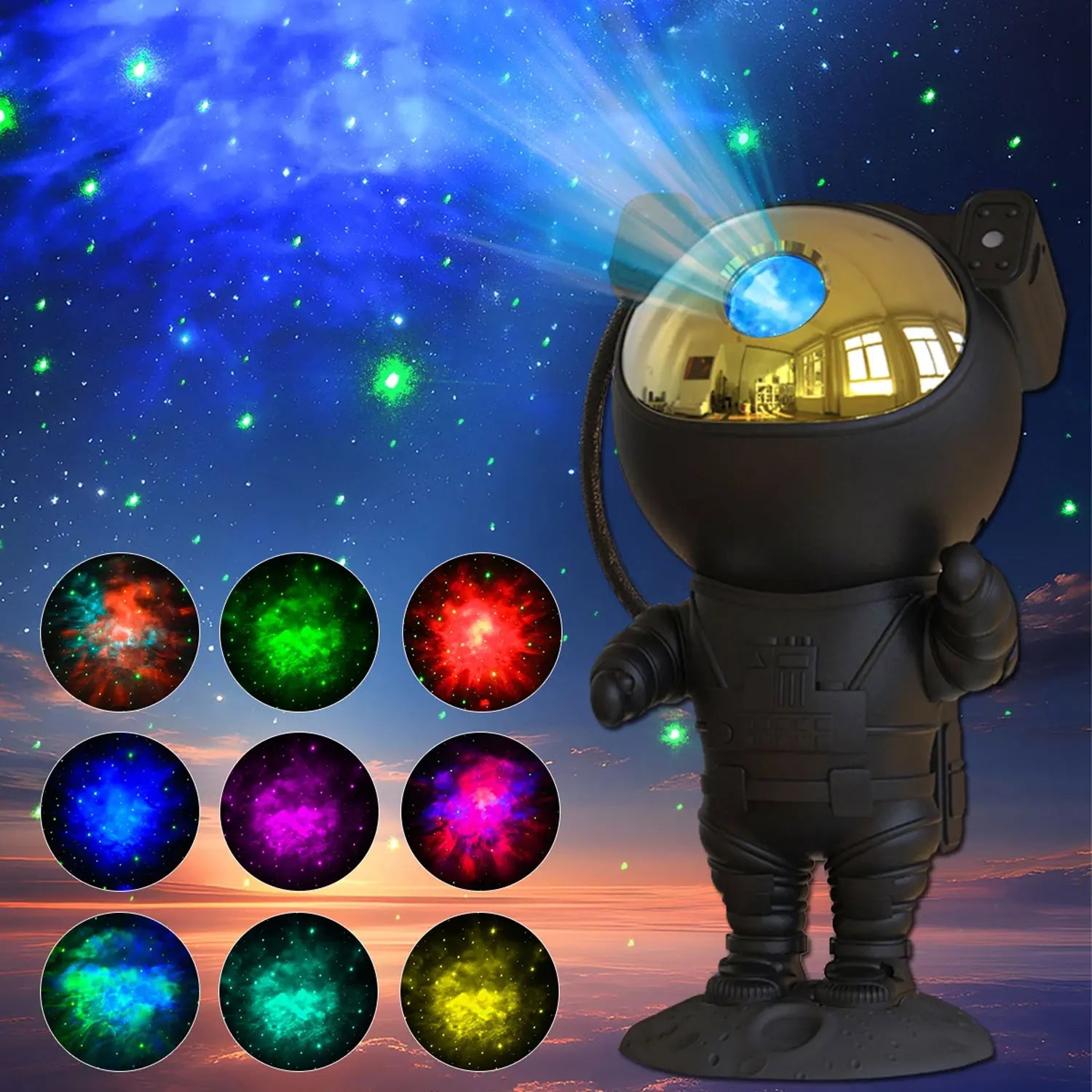 Galaxy Astronaut Night Light Projector
