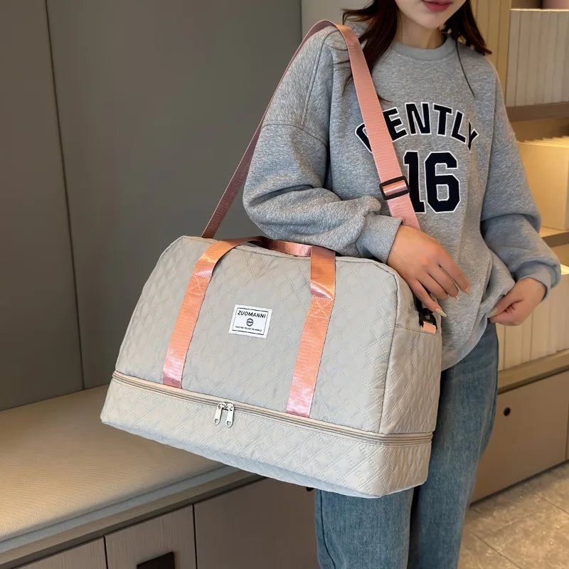 Weekendbag i nylon – 49 × 25 × 34 cm