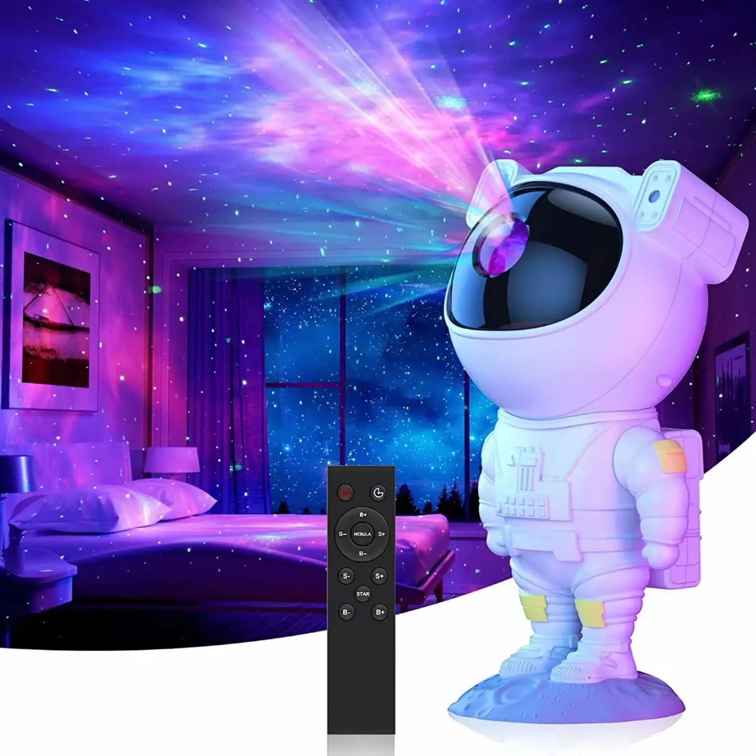 Galaxy Astronaut Night Light Projector
