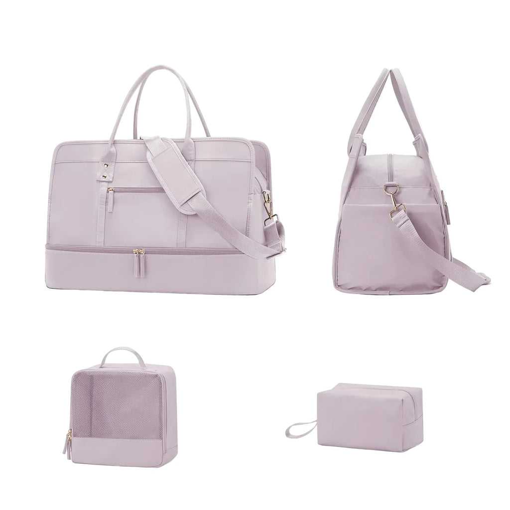 Resväskeset med necessär – Rosa