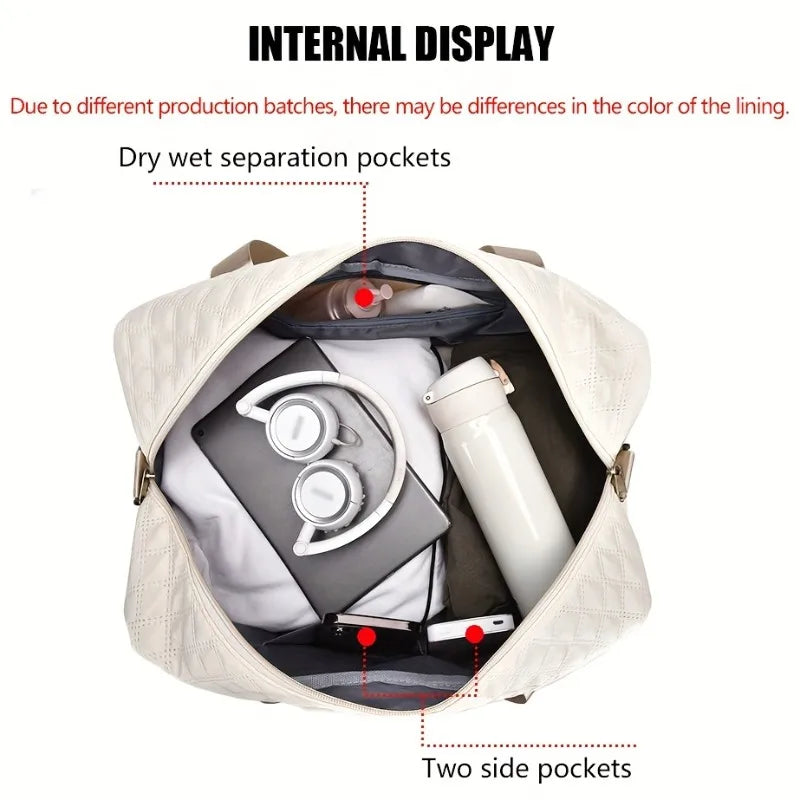 Weekendbag i nylon – 49 × 25 × 34 cm