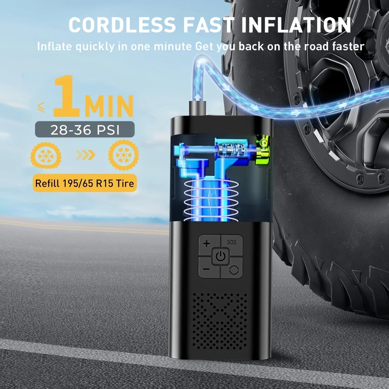 Speedy Cordless Tire Inflator
