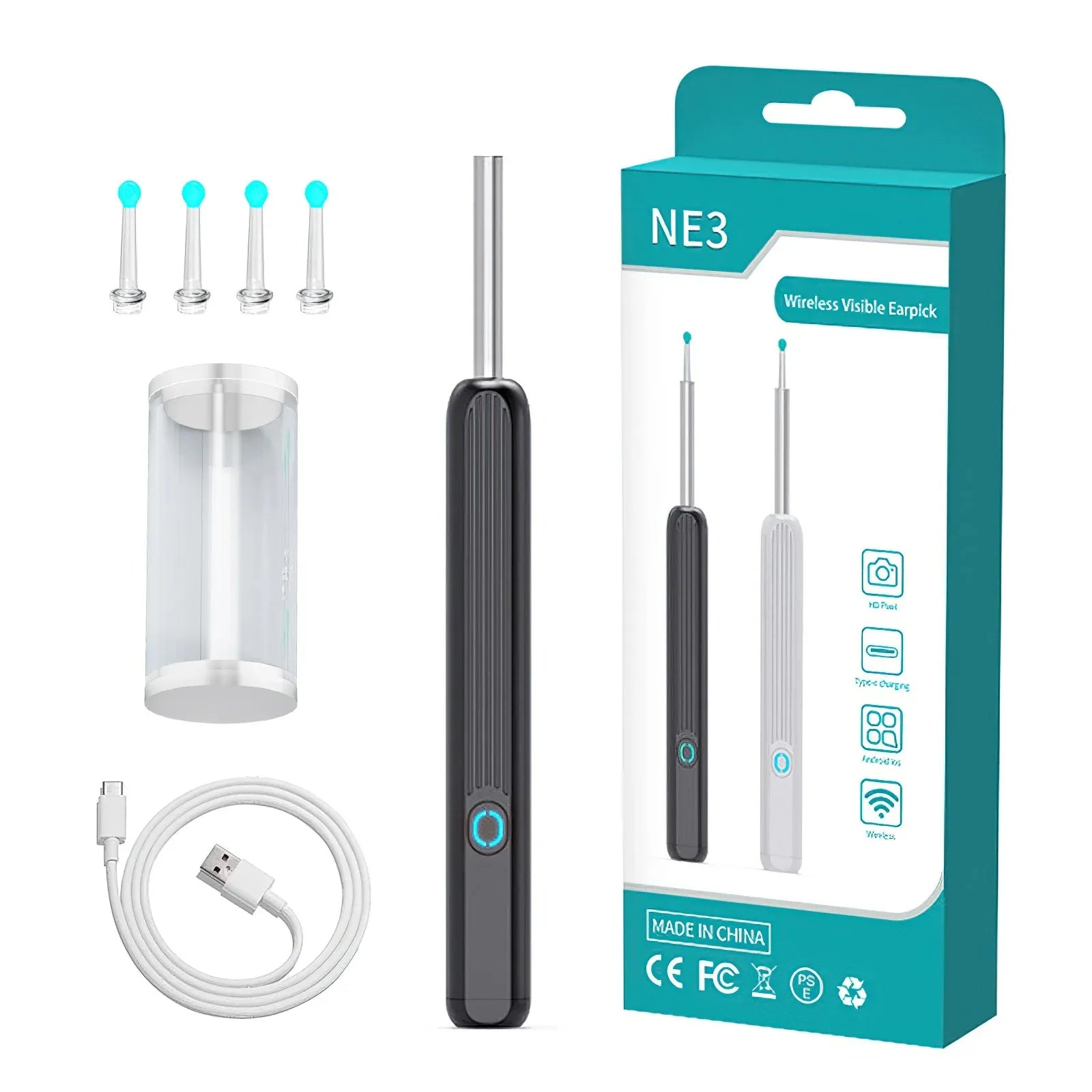Ear wax remover with app
