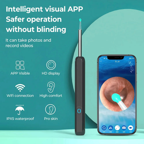 Ear wax remover with app